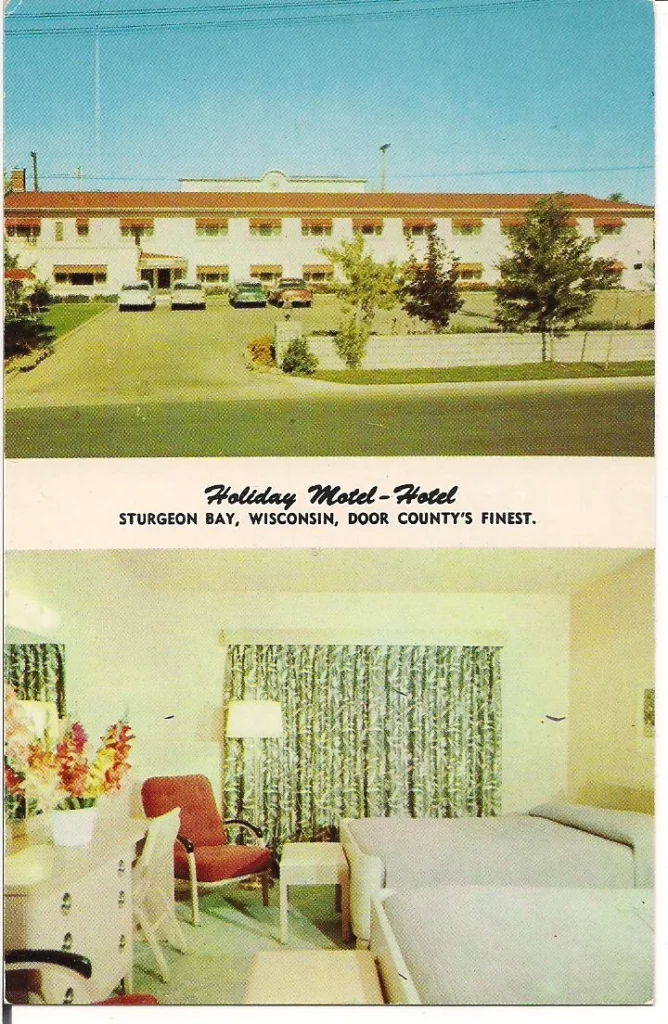Holiday Motel Vintage Brochure Exterior & Interior