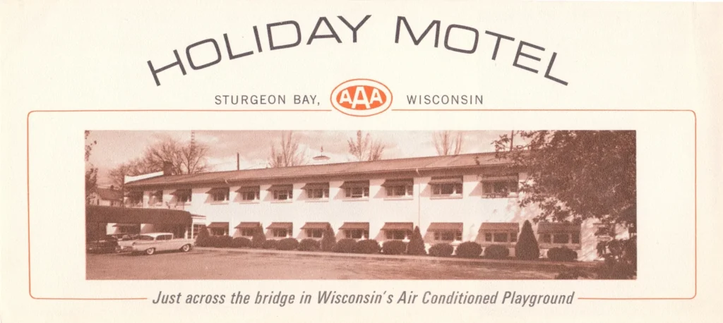 Holiday Motel vintage brochure from the 1950s